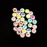 100 gm, Acrylic Round A to Z Alphabet Letter Beads Multicolor 6mm_ALP-02_1