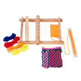 Wood Knitting Weaving Looms with Yarns Warp Adjusting Rods Combs and Shuttles with Detailed Instructions 1 Set