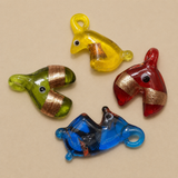 5 Glass Animal Charms Assorted 20-30mm