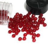 400 Pcs, 4mm Trans Faceted Crystal Rondelle Beads