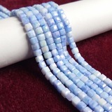 1 String 4mm Premium Faceted Cube Crystal Beads