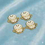 10 Pcs 16X14mm Enamel Charms