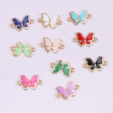 10 Pcs Assorted Butterfly Connectors Multicolor 10x16mm