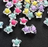 10mm Transparent Star Acrylic Beads Assorted Color_ACRB-852-3