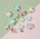 10mm Transparent Star Acrylic Beads Assorted Color_ACRB-852
