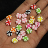 10x5mm Flower Acrylic Beads Assorted Color_ACRB-846_1