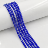5 Strings 4mm Metallic Finish Glass Round Beads