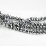 85 Pcs, 6mm Glass Crystal Beads Rondelle 1 String