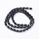4x6mm Faceted Crystal Drop Beads