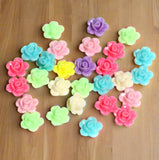 12x7mm Flower Acrylic Beads Assorted Color_ACRB-844_2