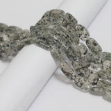 12x8mm Oval Rutilated Quartz Stone Beads Grey_SP-2104
