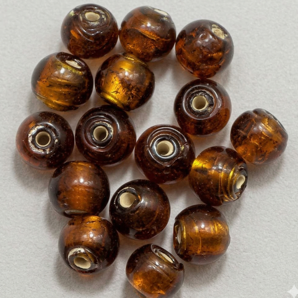 Silver Foil Beads