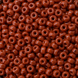 50gm 8/0 Preciosa Opaque Brick Red Seed Beads