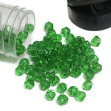 400 Pcs, 4mm Light Green Faceted Glass Bicone Beads