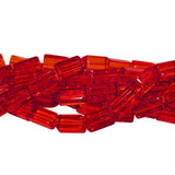 1 String Plain Crystal Rectangle Beads 8x4mm