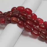 14x8mm Oval Jade Stone Beads Red_SP-2093