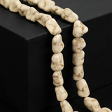 1 String Off White Howlite Nugget Beads