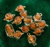 50 Wire Wrap Gold Stone Beads 8-15mm