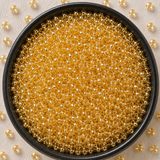 50gm 8/0 Preciosa Trans Gold Seed Beads
