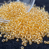 50gm 8/0 Preciosa Trans Gold Seed Beads
