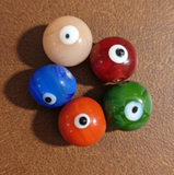 10 Bump Eye Beads Assorted 18x20mm
