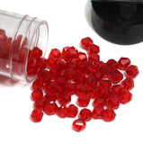 400 Pcs, 4mm Maroon Faceted Glass Bicone Beads