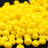 50gm 4/0 Preciosa Opaque Radiant Yellow Seed Beads