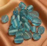 10-18mm Assorted Plain Beads Green