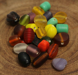 8-20mm Plain Beads Frost Assorted