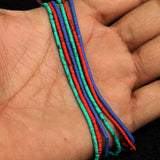 3 Strings of Afghani Semiprecious Beads 3x2mm