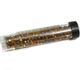 400 Pcs, 4mm Metallic Golden Faceted Glass Bicone Beads