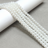 5 Strings 4mm Opaque Glass Round Beads