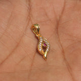 1 Pc, 20x8mm AD Charms Golden_ACC-53_2