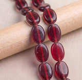 1 String 16x12mm Glass Beads