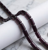 1 String 16x7mm Glass Tube Beads