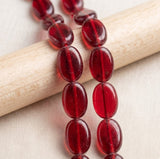 1 String 19x13mm Glass Beads