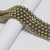 1 String 8mm Golden Hematite Gemstone Beads_MGB-197
