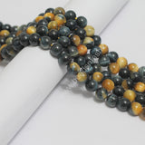 1 String 8mm Natural Cat Eye Gemstone Beads_MGB-194