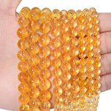 1 String, 8mm Round Citrine Gemstone Beads_MGB-168-2
