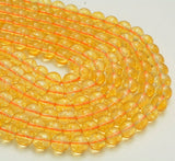 1 String, 8mm Round Citrine Gemstone Beads_MGB-168