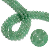 1 String, 8mm Round Green Aventurine Stone Beads_MGB-170-1