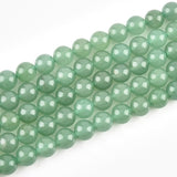 1 String, 8mm Round Green Aventurine Stone Beads_MGB-170-2
