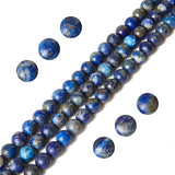 1 String, 8mm Round Lapis Gemstone Beads_MGB-172-1