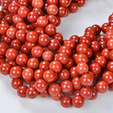 1 String 8mm Round Red Jasper Beads_MGB-178-1