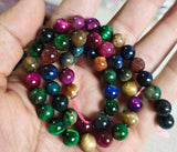 1 String 8mm Round Tiger Eye Beads_MGB-184-2