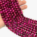 1 String 8mm Round Tiger Eye Beads_MGB-185