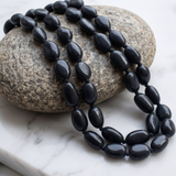 1_String_Black_Synthetic_Howlite_Beads__CLRN-107