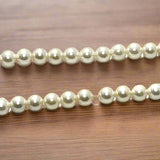 1 String, White Round Shell Pearl Beads_mgb-10-2