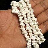 2 Strings Semiprecious Howlite Beads 3-7mm