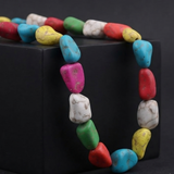 1 String Multicolor Howlite Beads